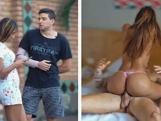 Sexy Colombian Gold Digger Teen Gets Fucked by a Disabled Guy