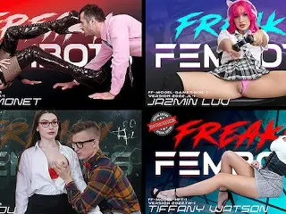 Freaky Fembots Compilation with Tiffany Watson, Jazmin Luv, Lily Lou, Charma Kelly - TeamSkeet