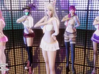 [MMD] Badkiz - come Closer Sexy Kpop Dance Ahri Akali Seraphine Kaisa Evelynn League of Legends KDA