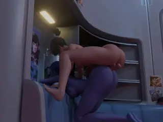 Overwatch Parody - Futa Kiriko Fucks Widowmaker on Dropship