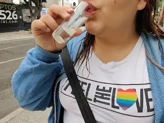 My Whore Likes to Drink my Cum in Public after using her Throat as a Vagina