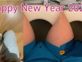 Happy new Year 2023 new Year's Eve Peeing ♡ my Penis doesn't know how to Stop