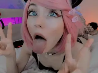 SILLY UWU ANIME GIRL DROOLING WITH AHEGAO FACE