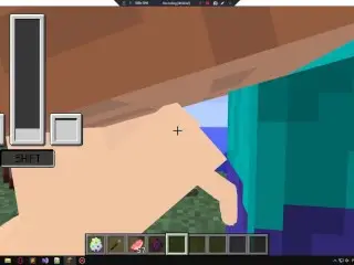 Jenny and Rupli Fuck in Minecraft