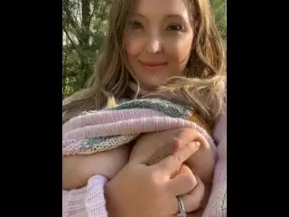 Lactating Big Boobs Milky Natural Pretty MILF Tits