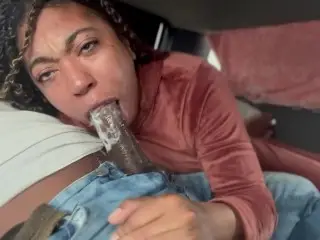 Fuck a Fan Pick me up in his Truck Slurp on his Big Black Dick like a Professional Street Hoe