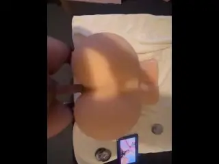 First Time Recording with my Fuck me Silly Bubble Butt Mega Masturbator