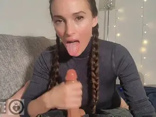 As you Sit on the Couch your Friend becomes Fixed on your Dick above all else