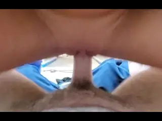 Amateur POV Creampie at Work.