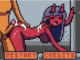 Pixel Art Porn Red Demand getting Hard Anal Fuck