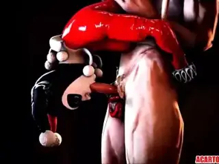 Sexy Arkham chicks fucked and blowing big cocks