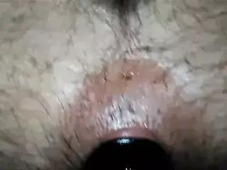 My wife fucked my ass with my big black toy
