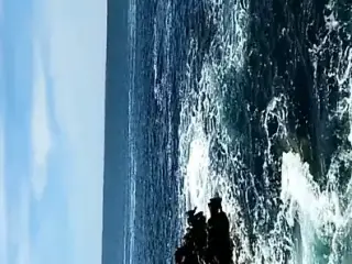 Pussy licking and anal in an Atlantic cave