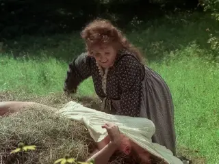 Mature actress kissing a cock