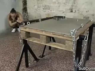 Pussyfucked euro submits to masters cock