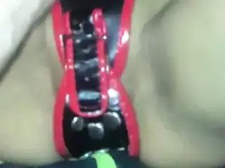 Sezslave withstrapon and buttplug