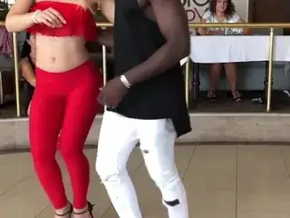 Sexy IR couple dancing