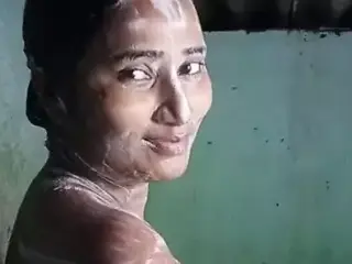 Swathi Naidu Bathing