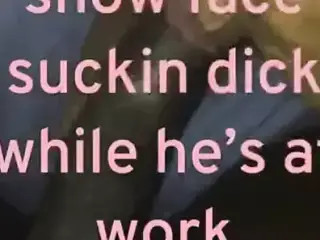 black married wife sucking in work