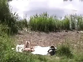 Danish girl by the lake