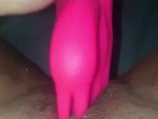 Playing with my friends rabbit