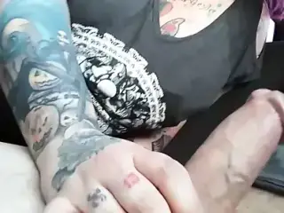 Little cum in her mouth