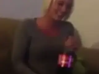 Danish Blond drink sperm