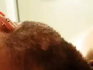 Licking big swollen pussy