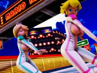 MMD R-18 Peach & Rosalina Mario 3D Hentai MV