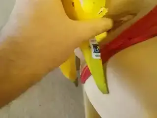 Banana in carols pussy
