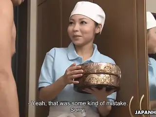 Japanese delivery girl, Lulu Kinouchi got nailed for mistake