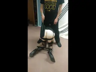 Wife's weekly spanking!