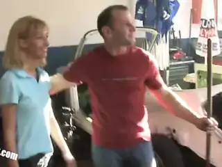 Jung trainee hard fucked in the workshop