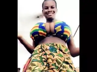African Model Show Huge Tits
