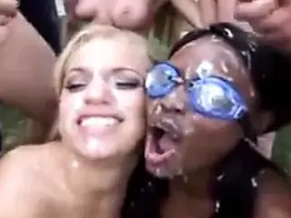 Jada Heavy Bukakke Gangbang!