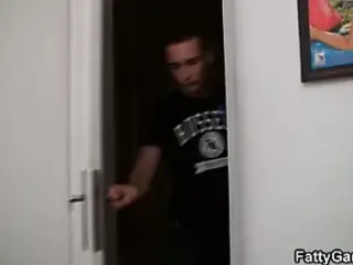 He fucks big booty office plumper from behind