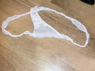 flashing my Creamie Vaginal Discharge Wet & Dirty Pantie aft