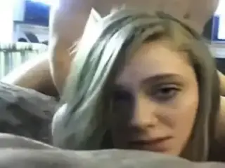 Ex GF getting dicked on webcam