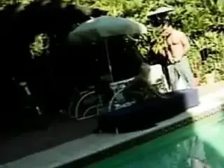 Girl get down dirty in yard