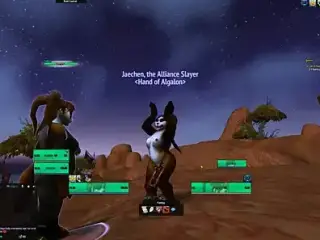 WoW Pandaren jerkbaits like a proper slut