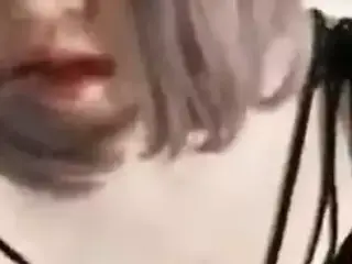 female mask masturbating 3