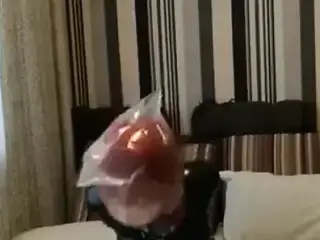 latex kigurumi breathplay bondage vibrating