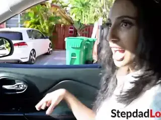 Bubble butt schoolgirl Angelica Cruz banged by stepdad