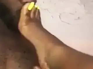 Chocolate Couple - Sucking Her Sexy Toes