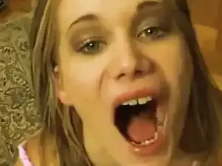 young girl being trained