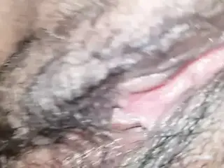 Close up hairy iranian wife