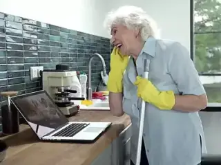 Grandma Norma has shaved pussy and 2 orgasms