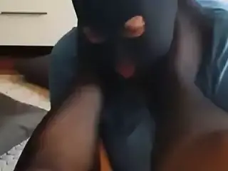 Dino Moci play with foot domina