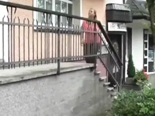 Stocky Wife with Big Boobs Came For an Interview To Neighbor