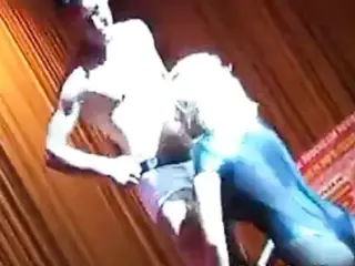 Catwoman stripper getting dirty